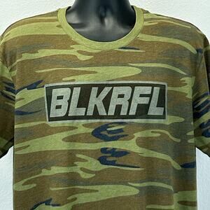 Black Rifle Coffee Company T Shirt BLKRFL Camo Camouflage Green Tee XL X-Large